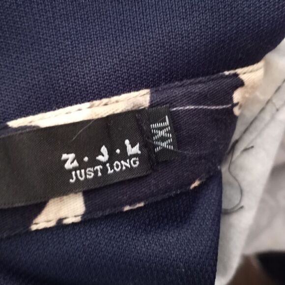 Z.J.L. NAVY & CREAM FLORAL BUTTON DOWN TOP SZ.XXL EUC - Picture 6 of 6